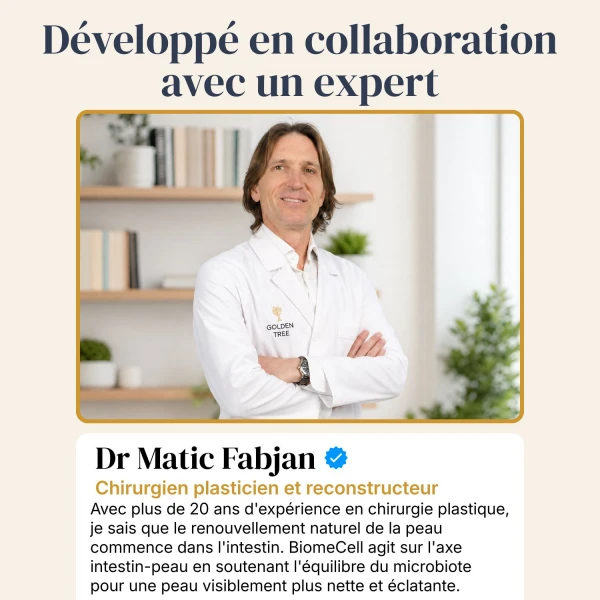 BiomeCell Formule prébiotique et probiotique pour le microbiome intestinal