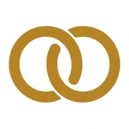Bold gold binding chain-link icon